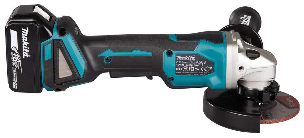 Makita Haakse slijper 18V DGA508T1J