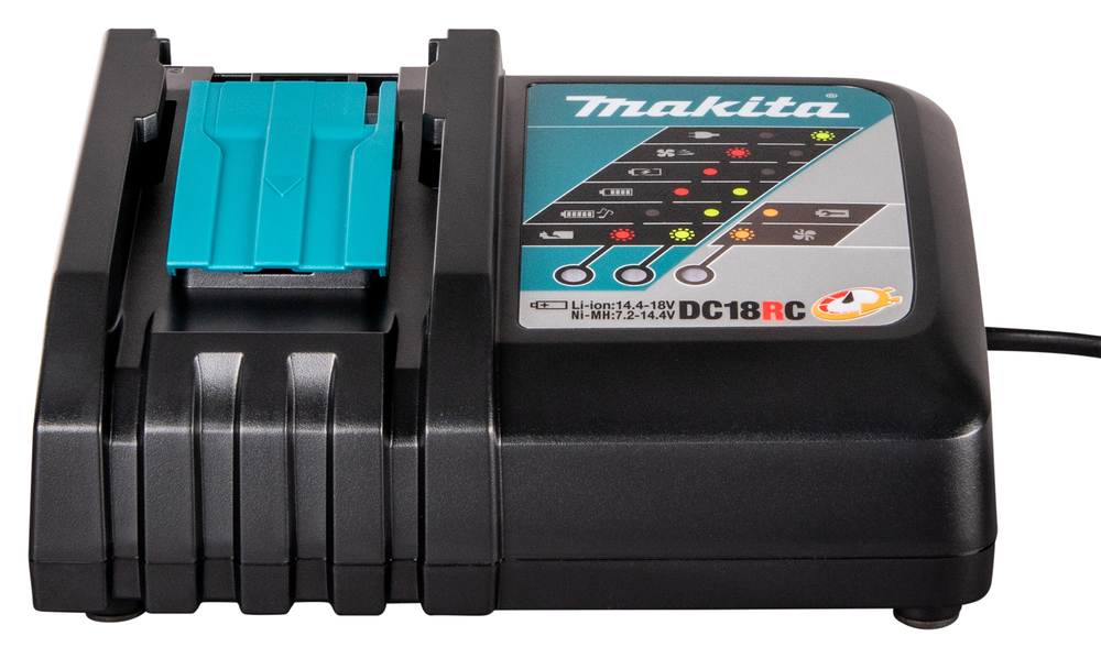 MAKITA Combopack DLX7030T3J LXT ® - Klopboor- en schroefmachine + Slagschroevendraaier + Combihamer + Haakse slijper Ø 125 mm + Cirkelzaag + Decoupeerzaag + Multitool + 3x batterij 5,0 Ah + Lader