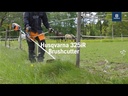 Husqvarna 325 iR accu bosmaaier incl. maaikop, mes en harnas