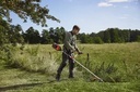 Husqvarna 325 iR accu bosmaaier incl. maaikop, mes en harnas