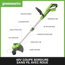 Greenworks G40LT33 40V accu grastrimmer en kantensnijder