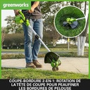Greenworks G40LT33 40V accu grastrimmer en kantensnijder
