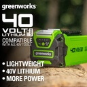Greenworks G40B2 40 volt 2.0Ah accu
