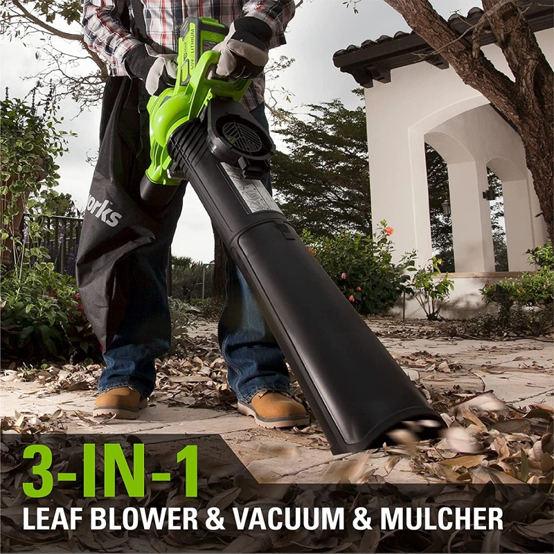 Greenworks GD40BV Accu bladblazer/zuiger