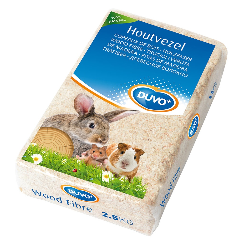 DUVO Houtvezel voor knaagdieren 2,5kg