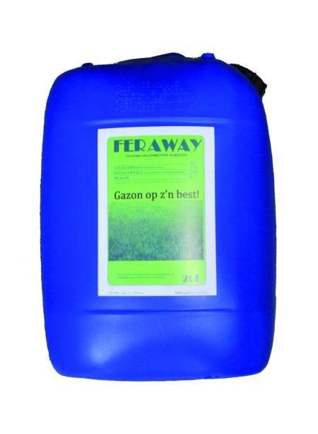 Feraway - mos in gazon vloeibare meststof NPK 6-0-4 +2Fe  20 liter