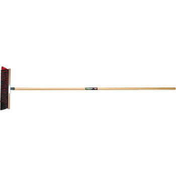 Bezem 400MM-PP ROOD + steel 1,5m