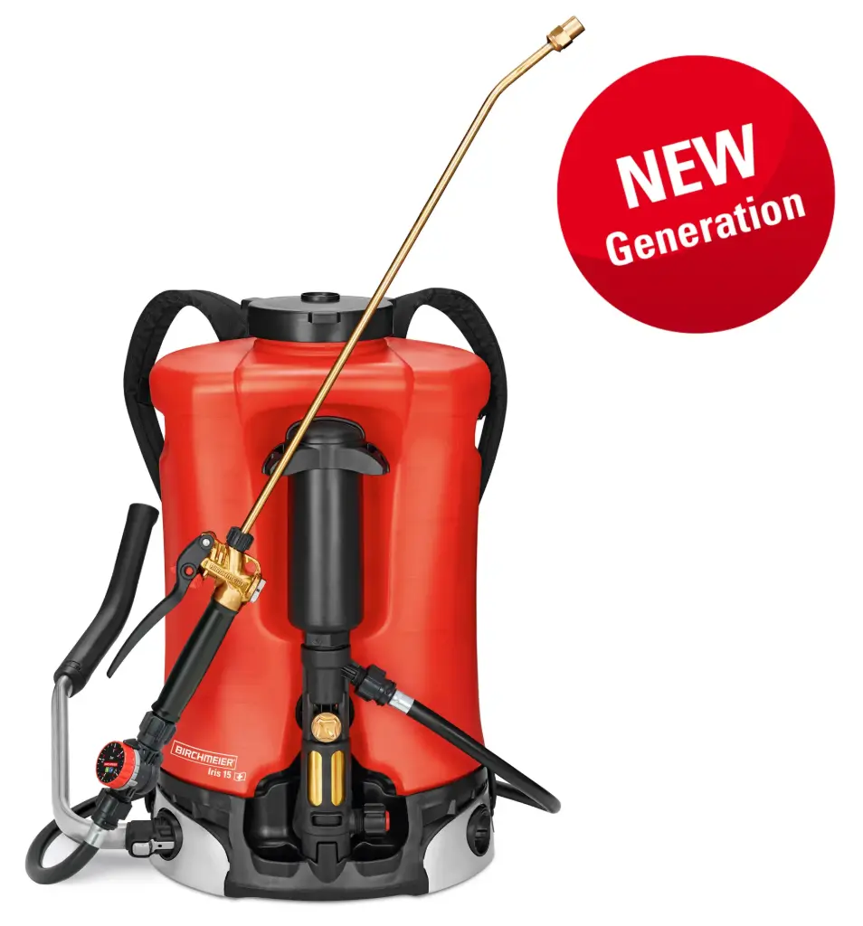 Birchmeier Iris 15 Professionele rugsproeier met instelbaar drukventiel PR3