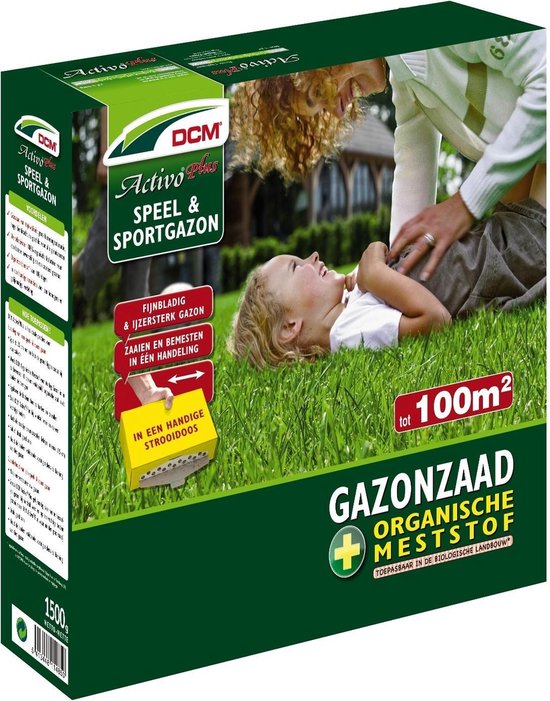 DCM GRASZAAD ACTIVO® PLUS 1,5kg (75m²) Speel en sport