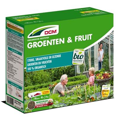 DCM GROENTEN & FRUIT MESTSTOF NPK 6-3-12 | 3Kg tot 40m²