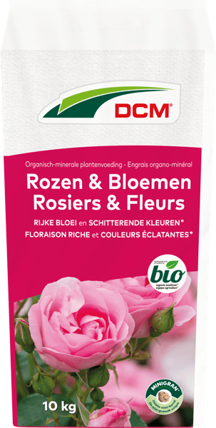 DCM Rozen en bloemen 6-4-10+ 2MgO meststof - Minigran - zak van 10kg