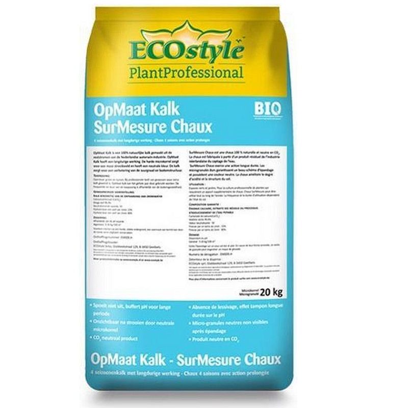 ECOstyle OpMaat kalk - microkorrel -  20kg (250m²)