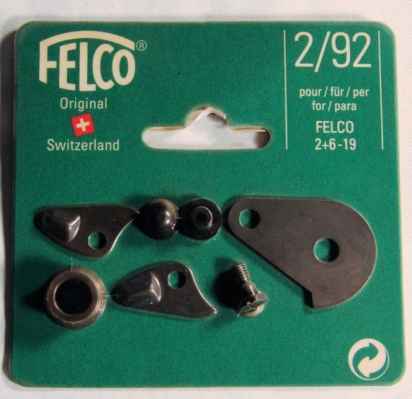 Felco 2/92  COMPLETE SET MET SLUITPAL, BUFFER, SCHOKDEMPER