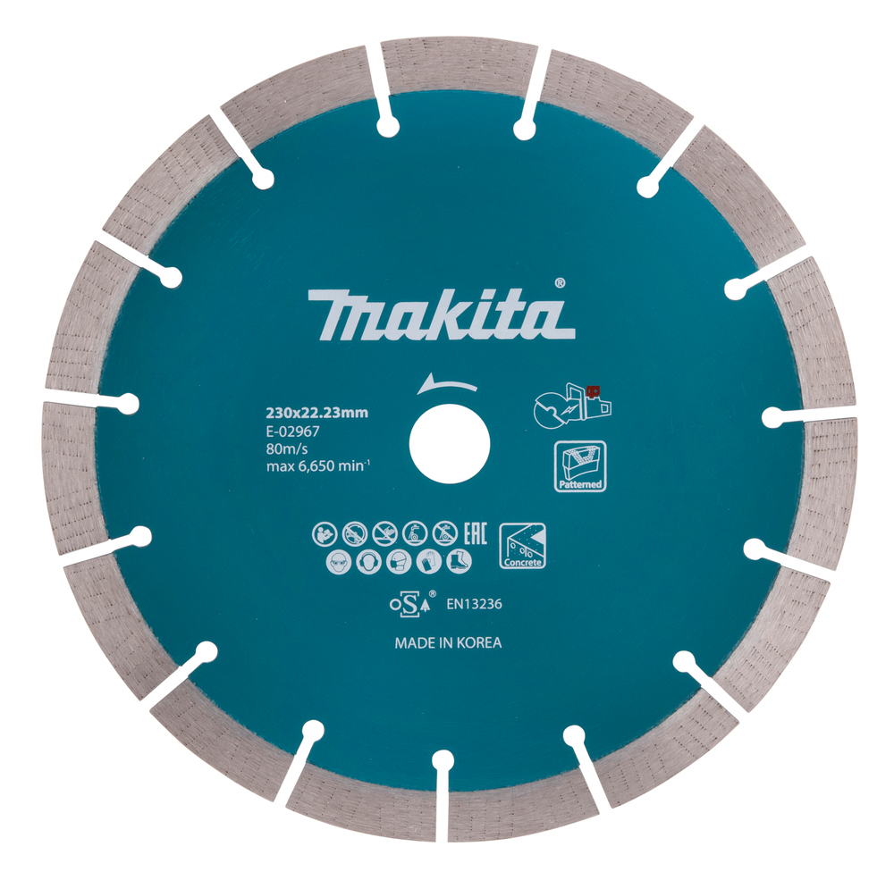 MAKITA Diamantschijf 230 mm, droog en nat