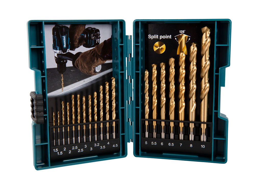 MAKITA Metaalboren HSS-TiN set 19 stuks