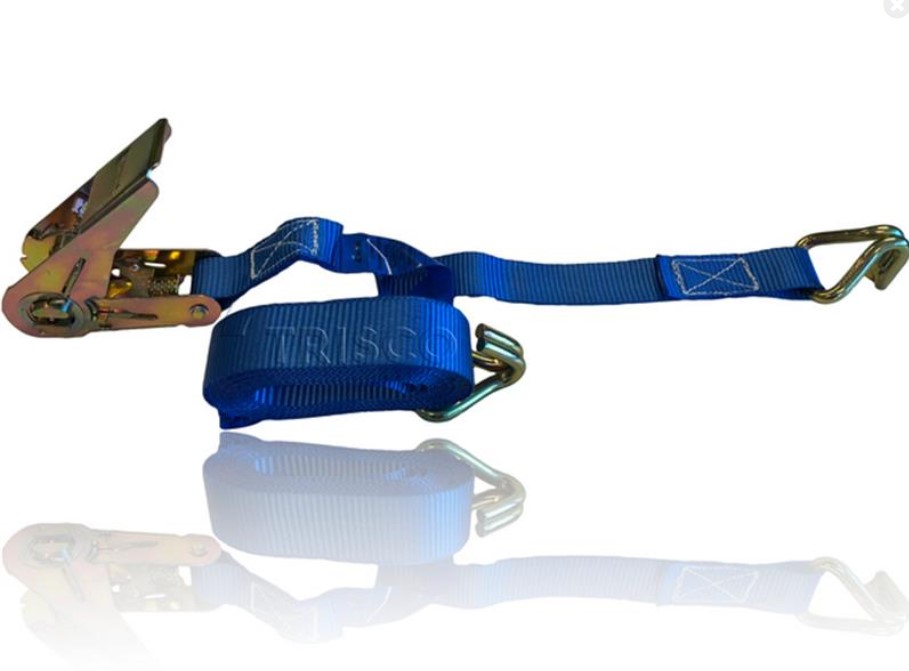 Ladingstrap ratel en klauwhaken 800kg, 6m, 25mm