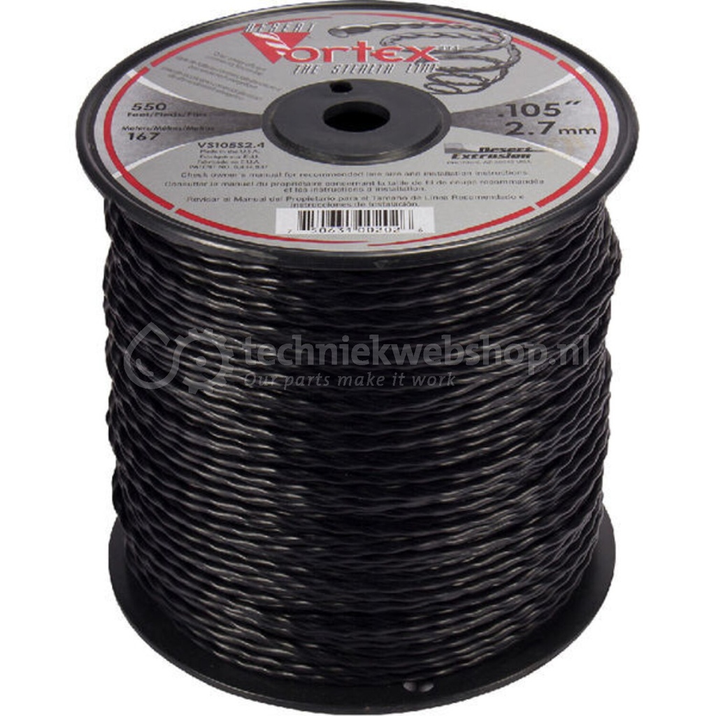 Maaidraad Vortex 2,7mm 167,6m - Gedraaid