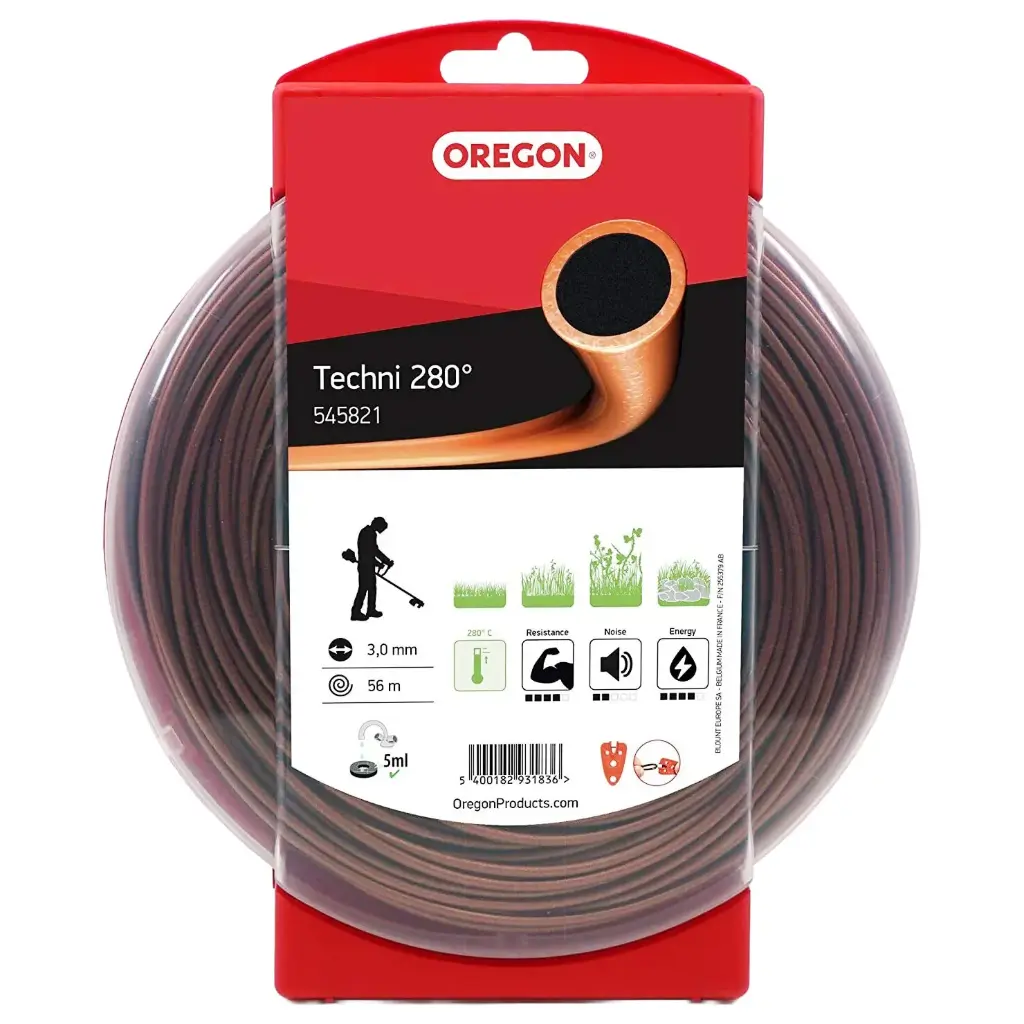 Oregon Techni 280° maaidraad 3,00mm x 56m