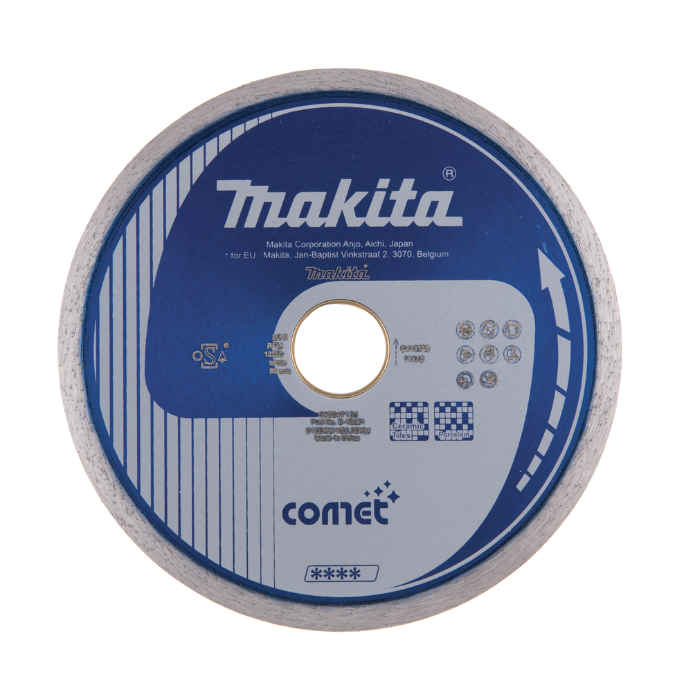 MAKITA Diamantschijf 125 mm, Comet, droog en nat, volband