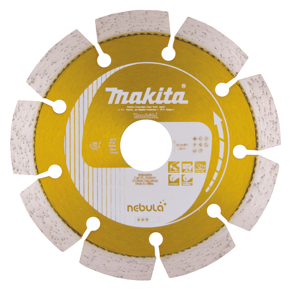 MAKITA Diamantschijf 125 mm, Nebula, droog en nat