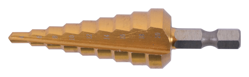 MAKITA Trappenboor recht TiN 4 - 20 mm