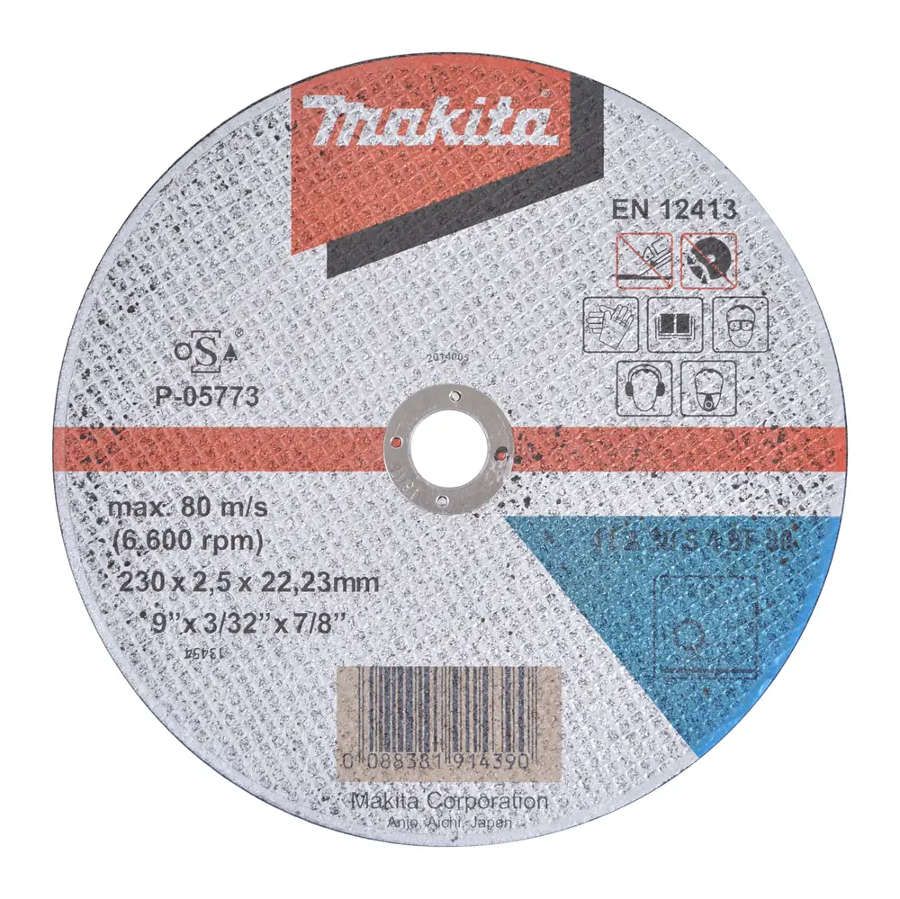 MAKITA Doorslijpschijf 230 mm x 2,5mm A30S4-BF • staal