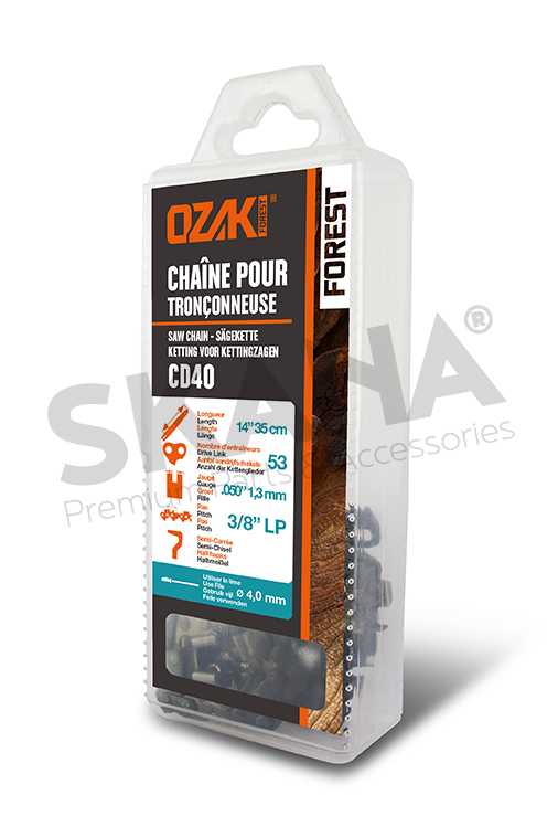 Ozaki Zaaketting 3/8LP 53 schakels 1,3mm