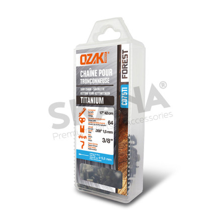 Ozaki Titanium Zaagketting 3/8 1,5mm 64 schakels