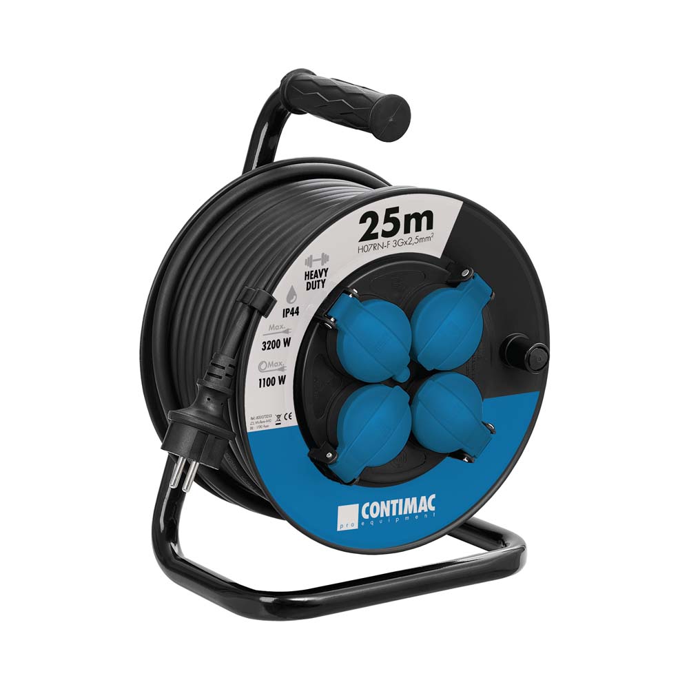 Contimac Kabelhaspel 25 meter H07RN-F 3Gx2.5 IP44 (French)