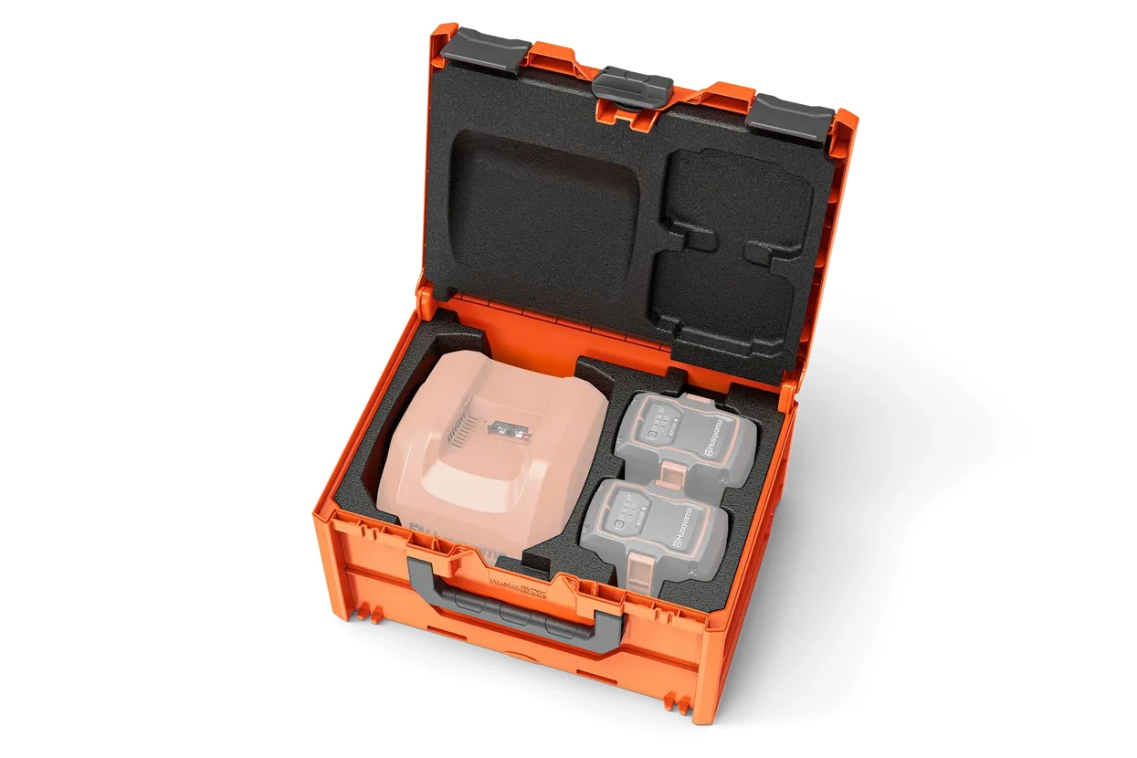 Husqvarna BC1-UN-accubox  (1 lader + 2 M accu's)