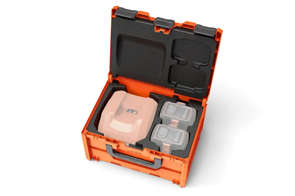 Husqvarna BC1-UN-accubox  (1 lader + 2 M accu's)