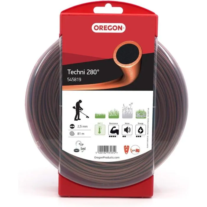 Oregon Techni 280° maaidraad 2,50mm x 81m