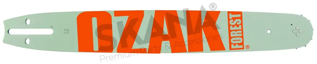 Zaagblad OZAKI pro lengte 16" - 40cm. Aansluiting G steek: 3/8LP .050 (1,3mm). 