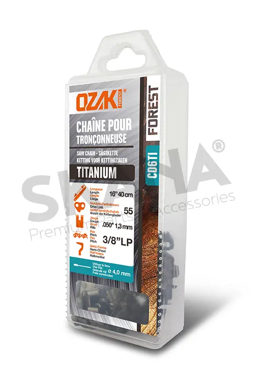 Zaagketting OZAKI halfhaaks 3/8LP" .050 (1,3mm)  - 55 schakels  