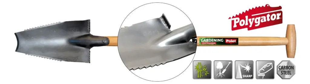 Polet BOOMWORTELSPADE 380/140/3 T-ST Essen  85 CM - Polygator