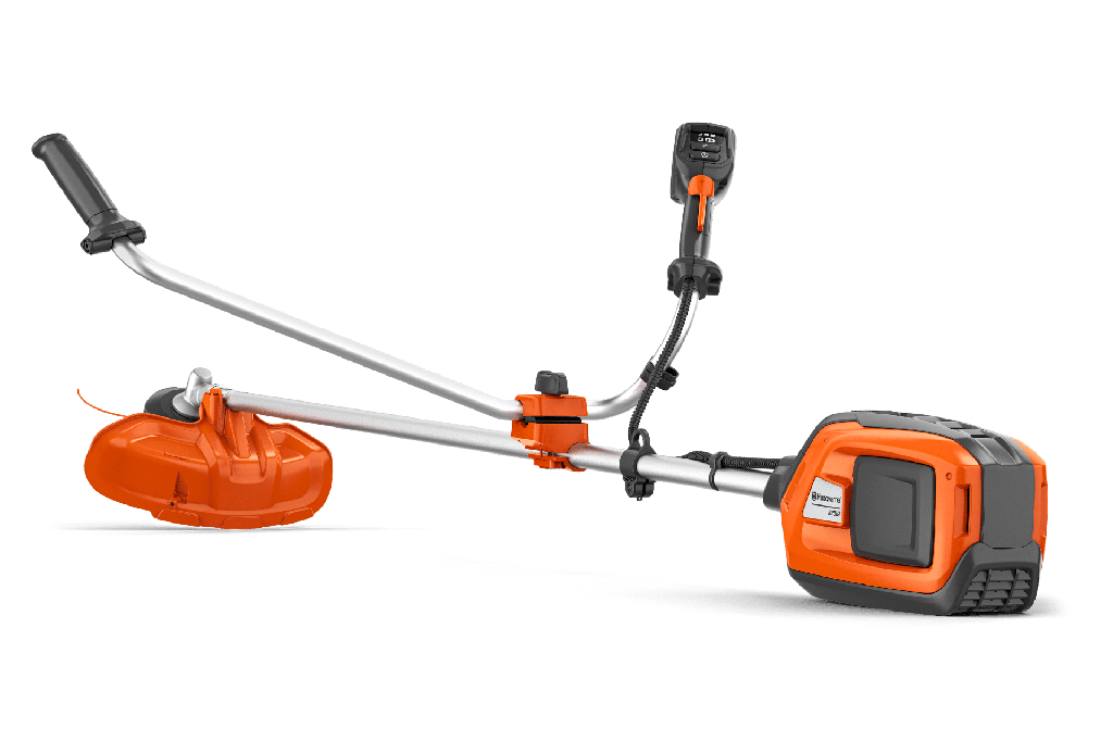 Husqvarna 325 iR accu bosmaaier incl. maaikop, mes en harnas