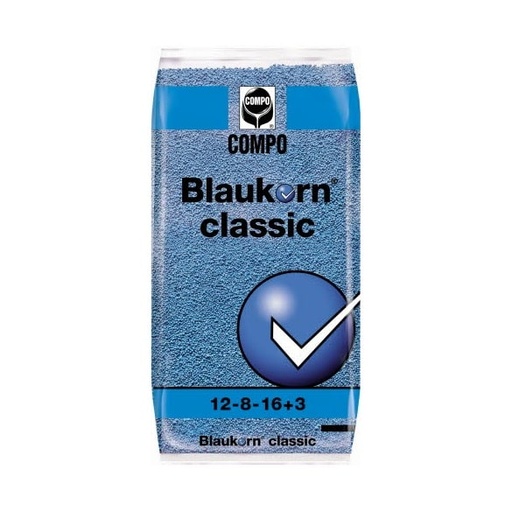 [Sanac_30967] Compo Blaukorn Classic "Blauwe korrel"  NPK 12-8-16 +3Mgo 25kg