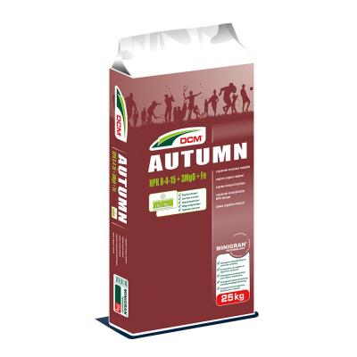 [1003801] DCM Autumn najaarsmeststof NPK 8-4-15 (MgO 3) + Fe voor het gazon 25kg