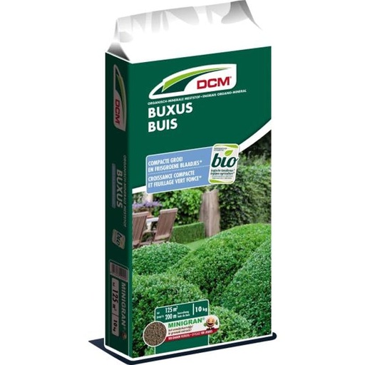 [1000196] DCM BUXUS 6-3-6 +2MgO + 6Ca meststof - Minigran - Zak van 10kg