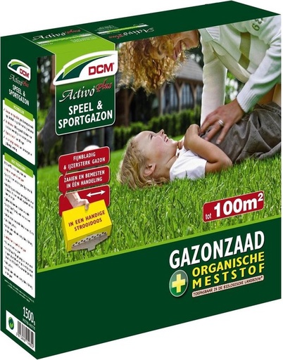 [1004773] DCM GRASZAAD ACTIVO® PLUS 1,5kg (75m²) Speel en sport