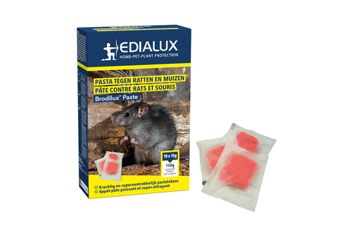 [BRODIP01] Edialux Brodilux pasta tegen ratten en muizen 150g