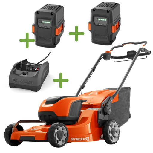 [967862304] Husqvarna LC 347iVX Accumaaier 47cm maaibreedte - zelftrekkend (incl. 2 accu's en lader))