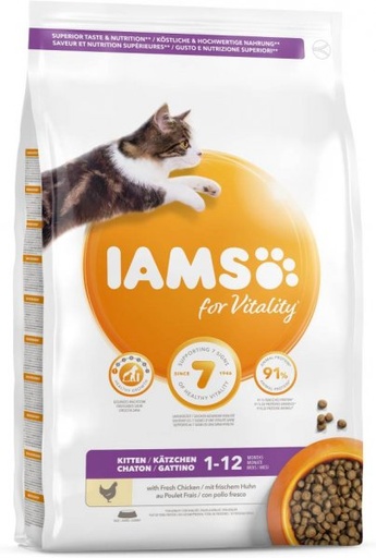 [12236] Iams for vitality Adult Cat Hairball chicken - 3Kg
