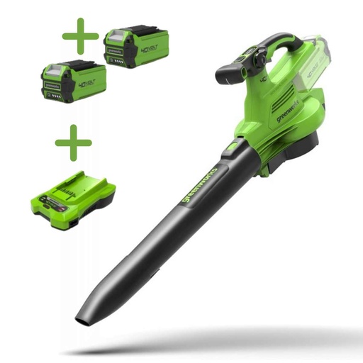 [GD40BVK2X] Greenworks GD40BV Accu bladblazer en zuiger 40 volt