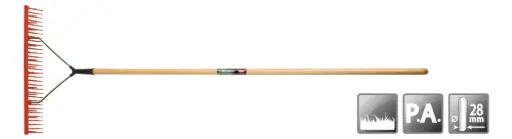 [0303001K] Polet Gazonhark Polyamide 32 tanden 64cm met steel