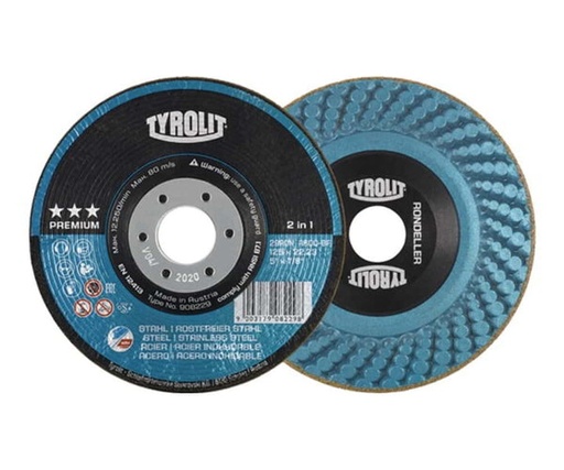 [TT0512] Tyrolit Slijpschijf rondeller 2 in 1 125mm A60 908229