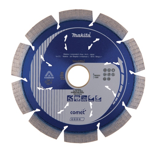 [B-12778] MAKITA Diamantschijf 125 mm, Quasar Rapide, droog en nat