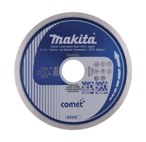 [B-13085] MAKITA Diamantschijf 115 mm, Comet, droog en nat, volband