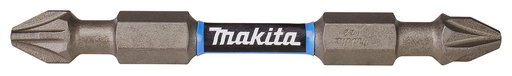 [E-06292] MAKITA Torsieschroefbit Impact Premier, PZ2 - PZ2, 65 mm, dubbelzijdig, 1/4", 2 stuks