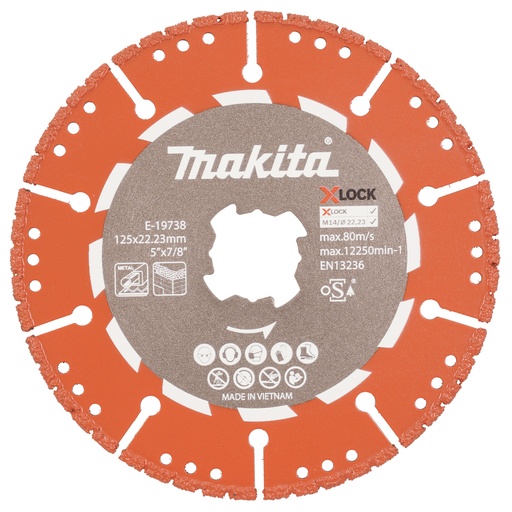 [E-19738] MAKITA Diamantschijf 125 mm X-LOCK